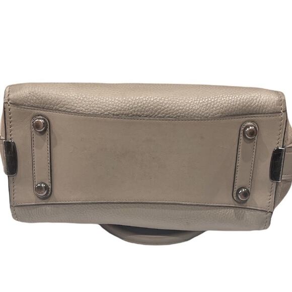 Authentic COACH Gray Pebbled Leather Mini Carryall Handbag - Picture 7 of 10